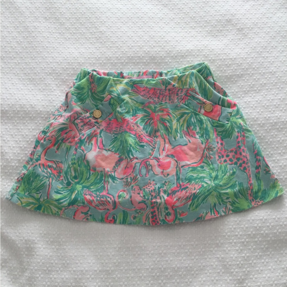 Lilly Pulitzer Pink & Green Tropical Skirt
